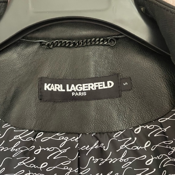 Karl Lagerfeld Leather Jacket - Like New - Picture 4 of 5